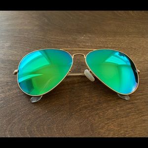 Ray Ban Green Flash Aviator Large
